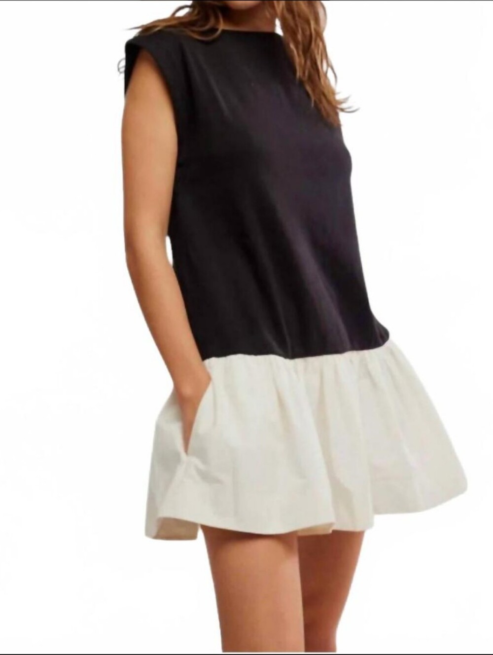Free PeopleWomen’s Enya Mini Dress In Black Combo Sz M